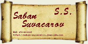 Šaban Suvačarov vizit kartica